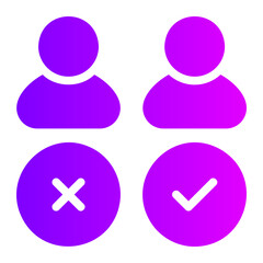 Obraz premium choosing gradient icon