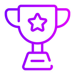 trophy gradient icon