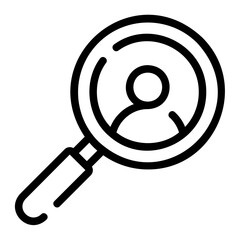 searching line icon