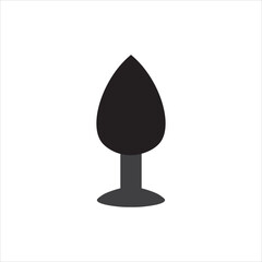 Fototapeta premium butt plug icon, vector, illustration, symbol