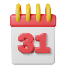 3d render calender of a icon
