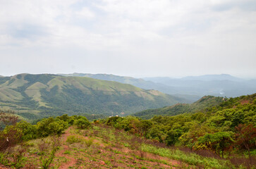 Mullayangiri range of mountains in Chikmagalur, India