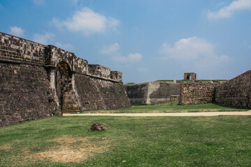 Fototapeta na wymiar View of Jaffna Fort entrance in Jaffna, Sri Lanka