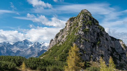 Eindrucksvolle Bergkulisse in der Brenta (Italien)