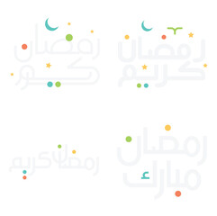Celebrate Ramadan Kareem with Elegant Vector Illustration of Arabic Calligraphy.