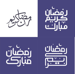 Modern and Simple Arabic Calligraphy Pack for Muslim Festivities and Celebrations.
