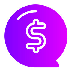 financial information gradient icon