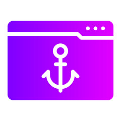 anchor text gradient icon