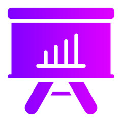 business presentation gradient icon