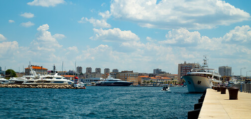 Boats in the harbor, Zadar, Croatia