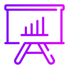 business presentation gradient icon