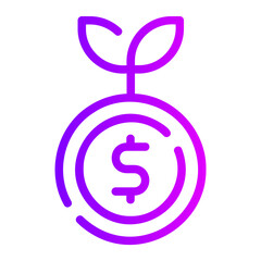 investment gradient icon