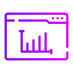 ranking factor gradient icon