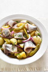 Herring and potato salad