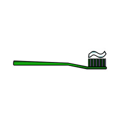 Toothbrush icon on white.