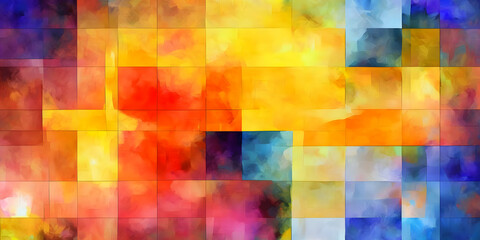 Abstract painting concept. Colorful art of a watercolor paint background texture. Generative AI.