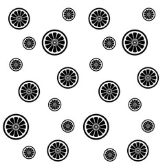 Orange Pattern illustration of realistic oranges silhouettes black color shapes