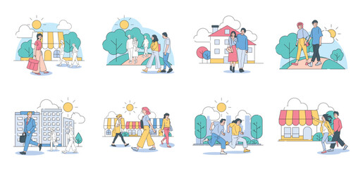 人物おしゃれイラスト素材  © PS