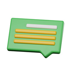 green and yellow chat icon