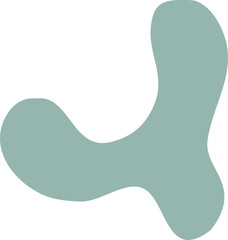 Abstract freeform shape illustration. Hand drawn shapes and doodle object
