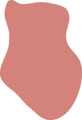 Abstract freeform shape illustration. Hand drawn shapes and doodle object
