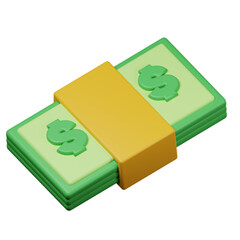 money 3d rendered icon