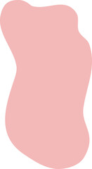 Abstract freeform shape illustration. Hand drawn shapes and doodle object