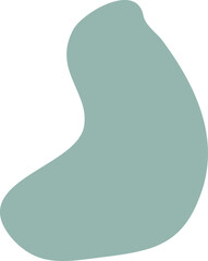 Abstract freeform shape illustration. Hand drawn shapes and doodle object