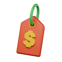 price tag with dollar sign