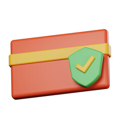 payment guarantee icon 3d render