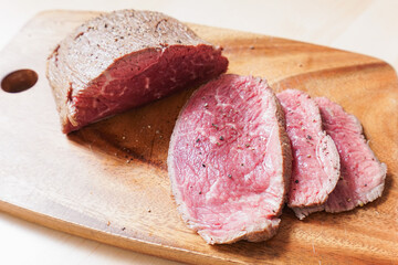 手作りのローストビーフ