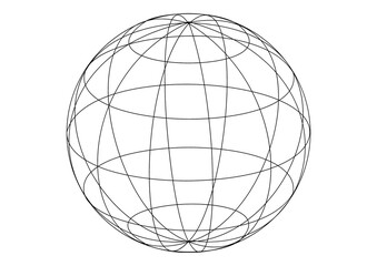 globe on white vector