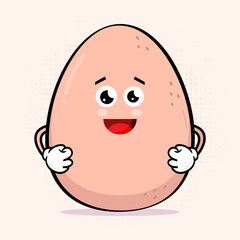 Cute Egg Character - Adorable Egg Mascot Design, This adorable egg mascot will add a touch of fun and personality to any project, from branding and marketing to merchandise and promotional materials.
