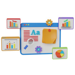 business planning 3d illustration