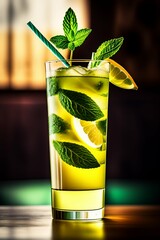 A sophisticated Manhattan with amber hues in a chilled glass, garnished with a cherry and orange twist.