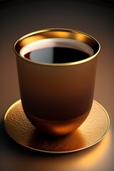 A sophisticated Manhattan with amber hues in a chilled glass, garnished with a cherry and orange twist.