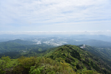 Fototapeta na wymiar Climbing Mt. Tsukuba, Ibaraki, Japan