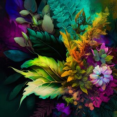 Summer Surge: A Tapestry of Floral Textures