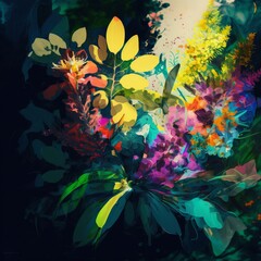 Blooming Bliss: A Vibrant Garden Symphony