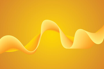 Yellow wave line abstract pattern background. Vector illustration
