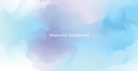 Blue Watercolor Abstract Background. Wallpaper. Vector Illustration