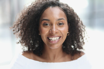 Portrait of a young attractive African American woman