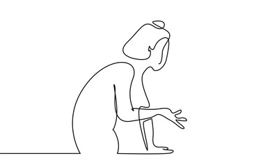 woman asking questions options choice and  a little angry. teacher asks the student a question and waits for an answer.