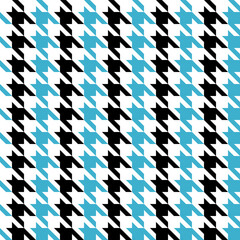 black and blue seamless pattern geometric hounds tooth pattern