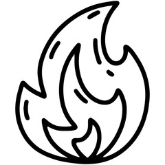 Flame and fire icon png