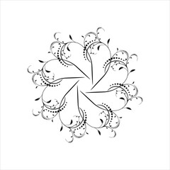 Beautiful floral ornaments vector, illustration, art work.

