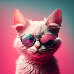 gato con lentes