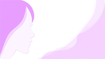 女性の魅力的なシルエット