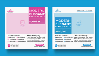 Real Estate House Sale Social Media Post Design Template