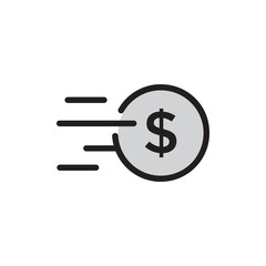 Send dollar symbol, transfer dollar png icon